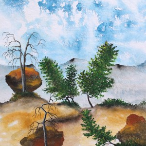 WATERCOLOUR ON PAPER ARTPRINT