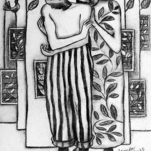 CHARCOAL ON PAPER ARTPRINT