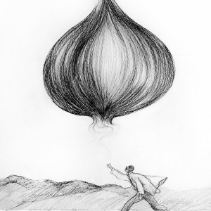 PENCIL DRAWING ON PAPER ARTPRINT