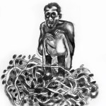 CHARCOAL ON PAPER ARTPRINT