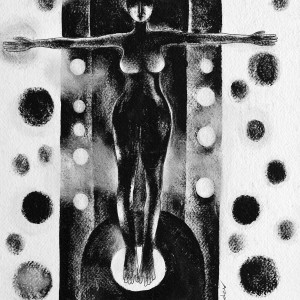 CHARCOAL ON PAPER ARTPRINT