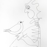 PEN DRAWING ON PAPER ARTPRINT