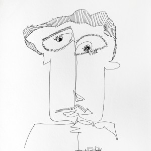 PENCIL DRAWING ON PAPER ARTPRINT