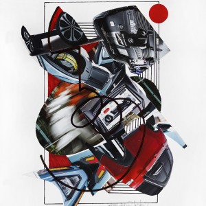 PAPER COLLAGE ART PRINT