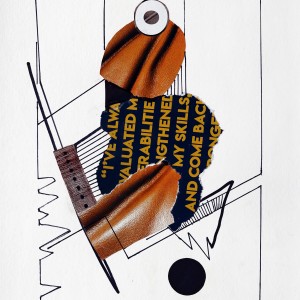 PAPER COLLAGE ART PRINT