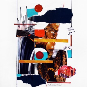 PAPER COLLAGE ART PRINT