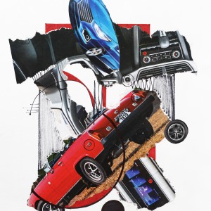 PAPER COLLAGE ART PRINT