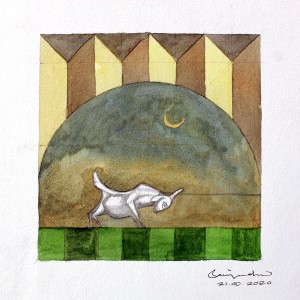 WATERCOLOUR ON PAPER ARTPRINT