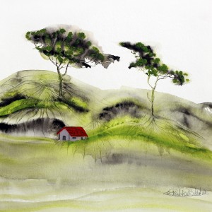 WATERCOLOUR ON PAPER ARTPRINT