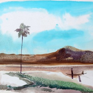 WATERCOLOUR ON PAPER ARTPRINT