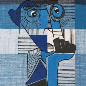 ORIGINAL ARTWORK ACRYLIC ON FABRIC