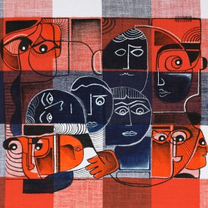 ORIGINAL ARTWORK ACRYLIC ON FABRIC