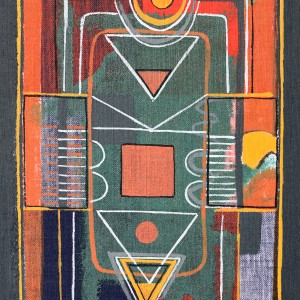 ORIGINAL ARTWORK ACRYLIC ON FABRIC