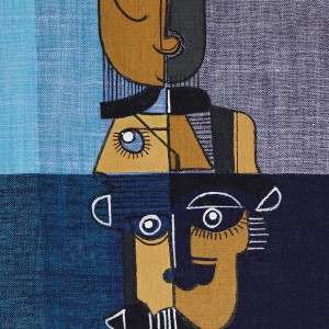 ORIGINAL ARTWORK ACRYLIC ON FABRIC