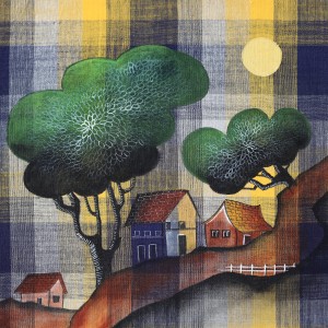 ORIGINAL ARTWORK ACRYLIC ON FABRIC
