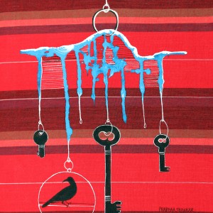 ORIGINAL ARTWORK ACRYLIC ON FABRIC