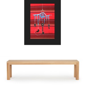 ORIGINAL ARTWORK ACRYLIC ON FABRIC