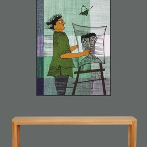 ORIGINAL ARTWORK ACRYLIC ON FABRIC