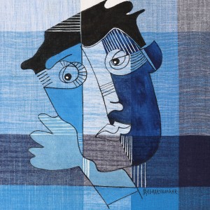 ORIGINAL ARTWORK ACRYLIC ON FABRIC