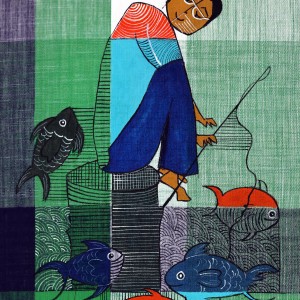 ACRYLIC ON FABRIC ARTPRINT