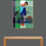ACRYLIC ON FABRIC ARTPRINT