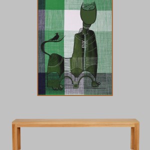 ORIGINAL ARTWORK ACRYLIC ON FABRIC