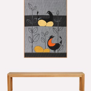 ORIGINAL ARTWORK ACRYLIC ON FABRIC