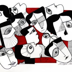 ACRYLIC ON PAPER ARTPRINT