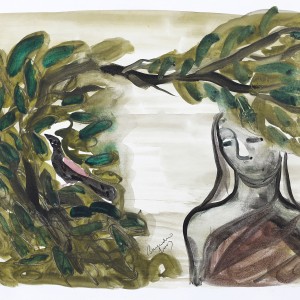 WATERCOLOUR ON PAPER ARTPRINT