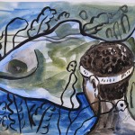WATERCOLOUR ON PAPER ARTPRINT
