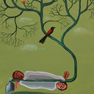 ORIGINAL ARTWORK ACRYLIC ON PAPER