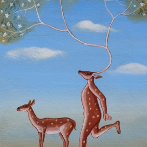 ORIGINAL ARTWORK ACRYLIC ON PAPER