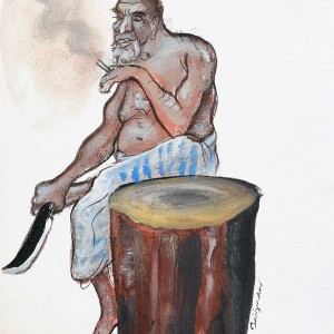 ORIGINAL ARTWORK ACRYLIC ON PAPER