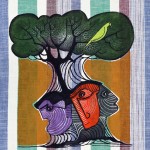 ORIGINAL ARTWORK ACRYLIC ON FABRIC
