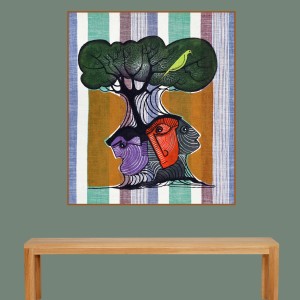 ORIGINAL ARTWORK ACRYLIC ON FABRIC