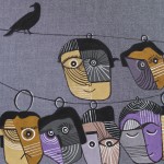 ORIGINAL ARTWORK ACRYLIC ON FABRIC