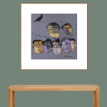ORIGINAL ARTWORK ACRYLIC ON FABRIC