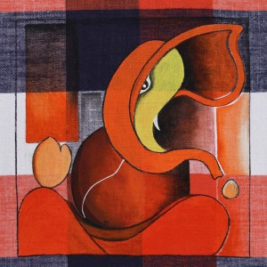 ORIGINAL ARTWORK ACRYLIC ON FABRIC