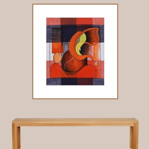ORIGINAL ARTWORK ACRYLIC ON FABRIC