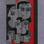 ORIGINAL ARTWORK ACRYLIC ON FABRIC