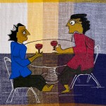 ORIGINAL ARTWORK ACRYLIC ON FABRIC