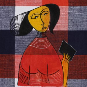 ORIGINAL ARTWORK ACRYLIC ON FABRIC