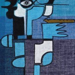 ORIGINAL ARTWORK ACRYLIC ON FABRIC