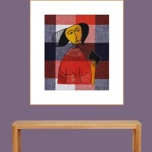 ORIGINAL ARTWORK ACRYLIC ON FABRIC