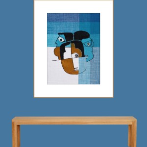 ORIGINAL ARTWORK ACRYLIC ON FABRIC