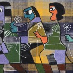 ORIGINAL ARTWORK ACRYLIC ON FABRIC