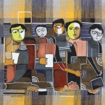 ACRYLIC ON FABRIC ARTPRINT