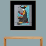 ORIGINAL ARTWORK ACRYLIC ON FABRIC