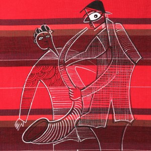ORIGINAL ARTWORK ACRYLIC ON FABRIC