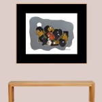 ACRYLIC ON FABRIC ARTPRINT